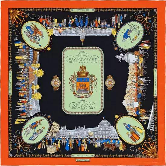 中古爱马仕丝巾图案,爱马仕的丝巾马的图案讲解