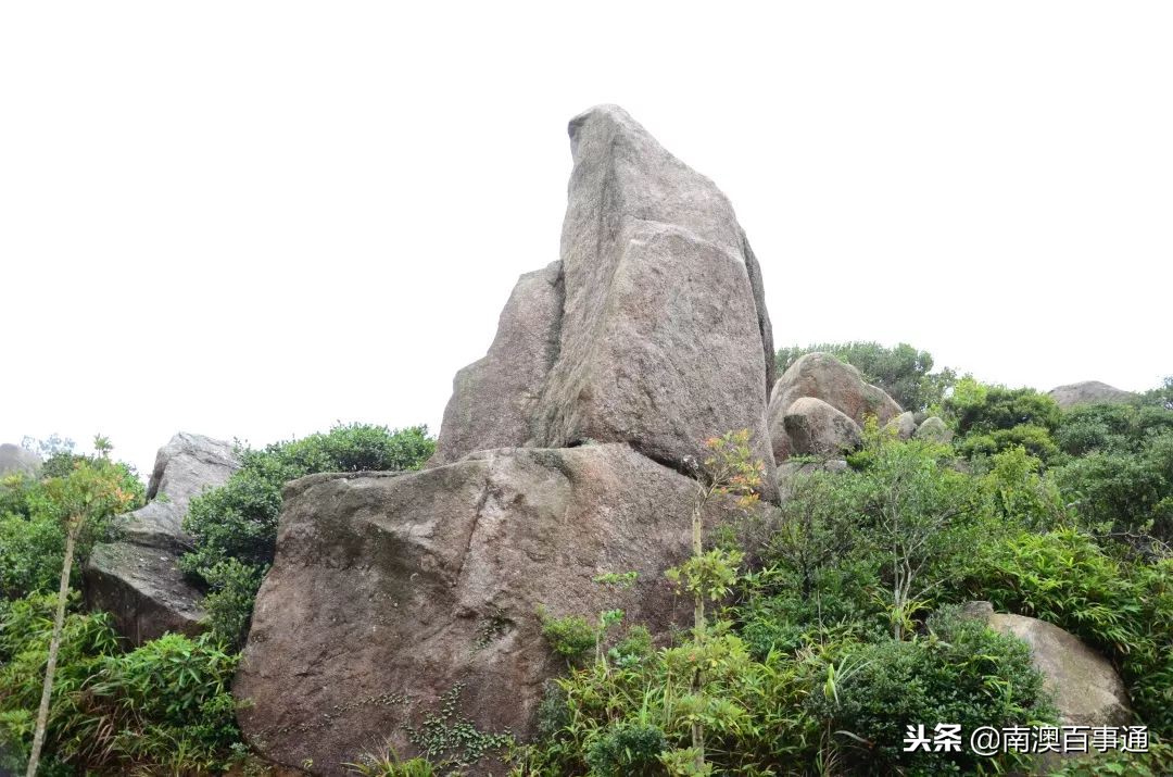 登上山顶鸟瞰全景,汕头濠江山顶看海