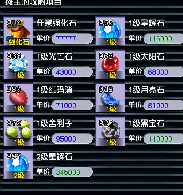 梦幻西游宝石商人喊话模板,梦幻西游宝石商人的委托书