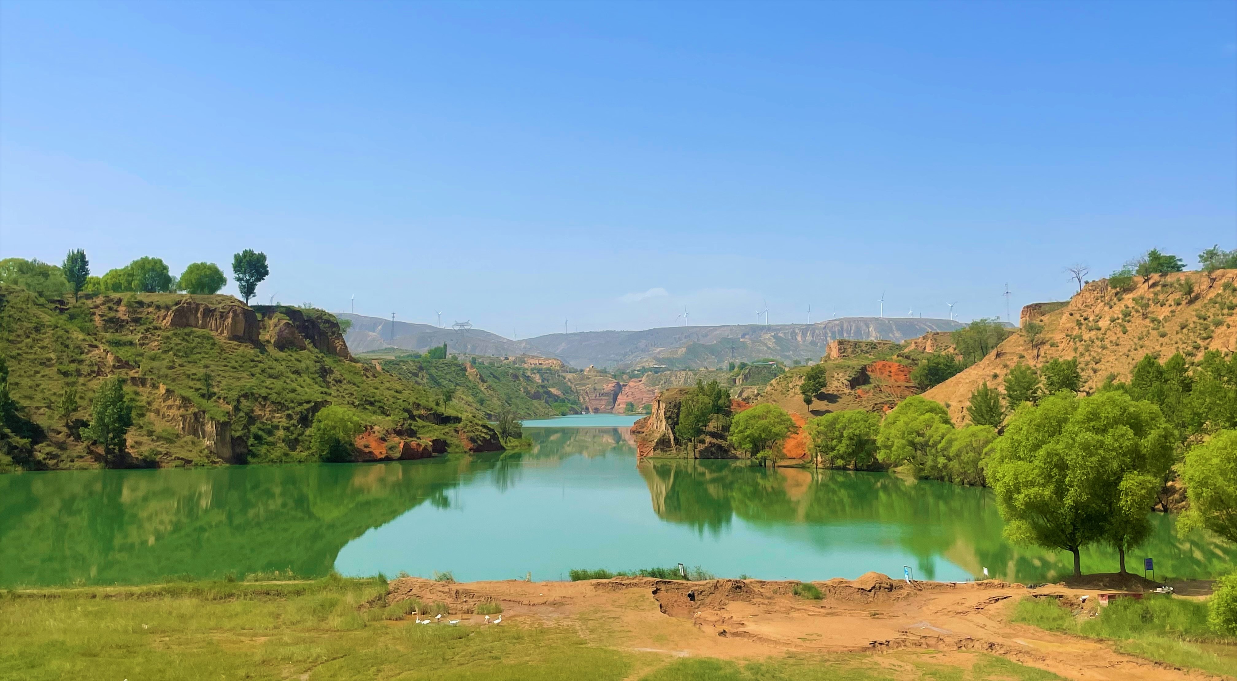 靖边波浪谷湖,靖边县波浪谷景区