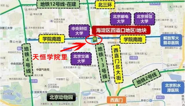 北京天恒学院里楼盘,北京限竞房天恒学院里