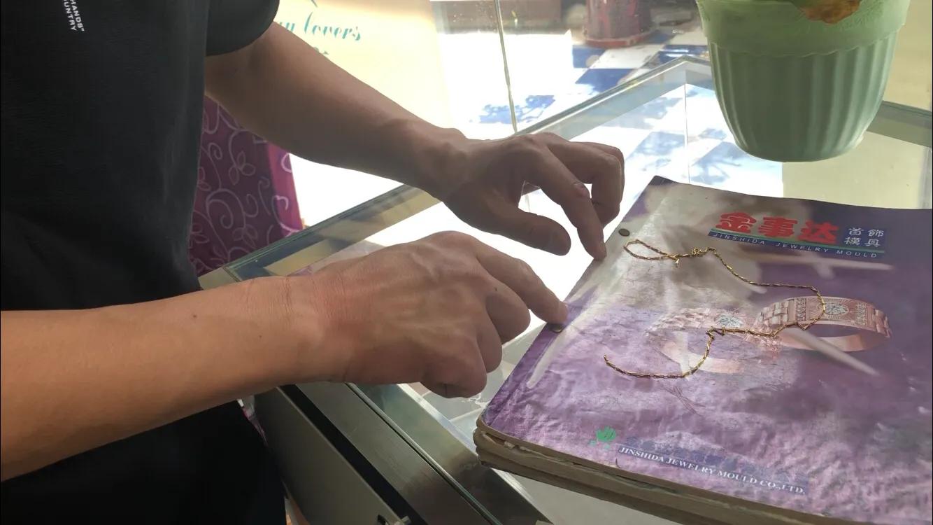 修项链断裂怎么修沈阳,断裂的金色项链