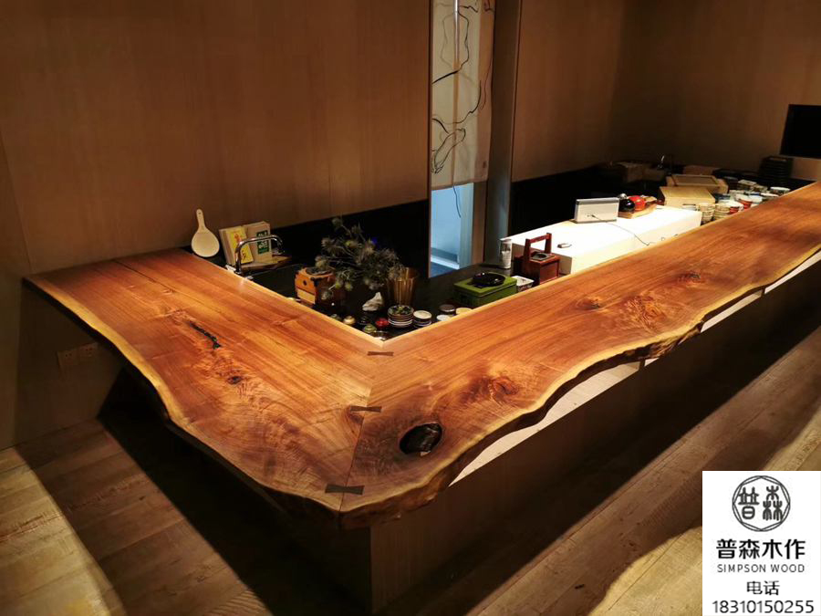 普森木作大板视频,实木大板原木风
