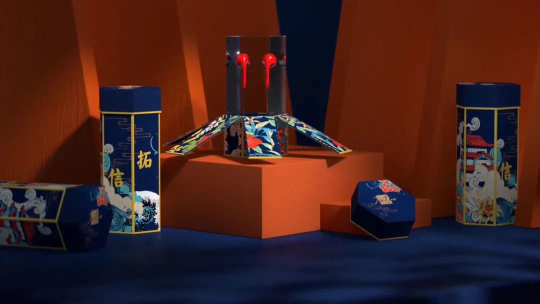 oppo耳机encox故宫,oppo日本联名概念耳机