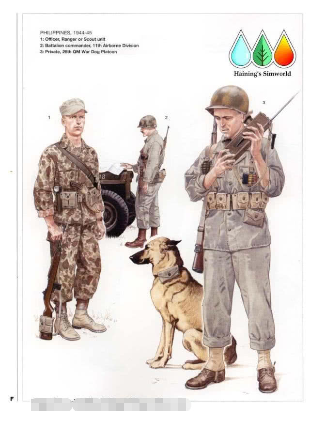 二战美军单兵装备迷彩服,二战美军装甲兵军服