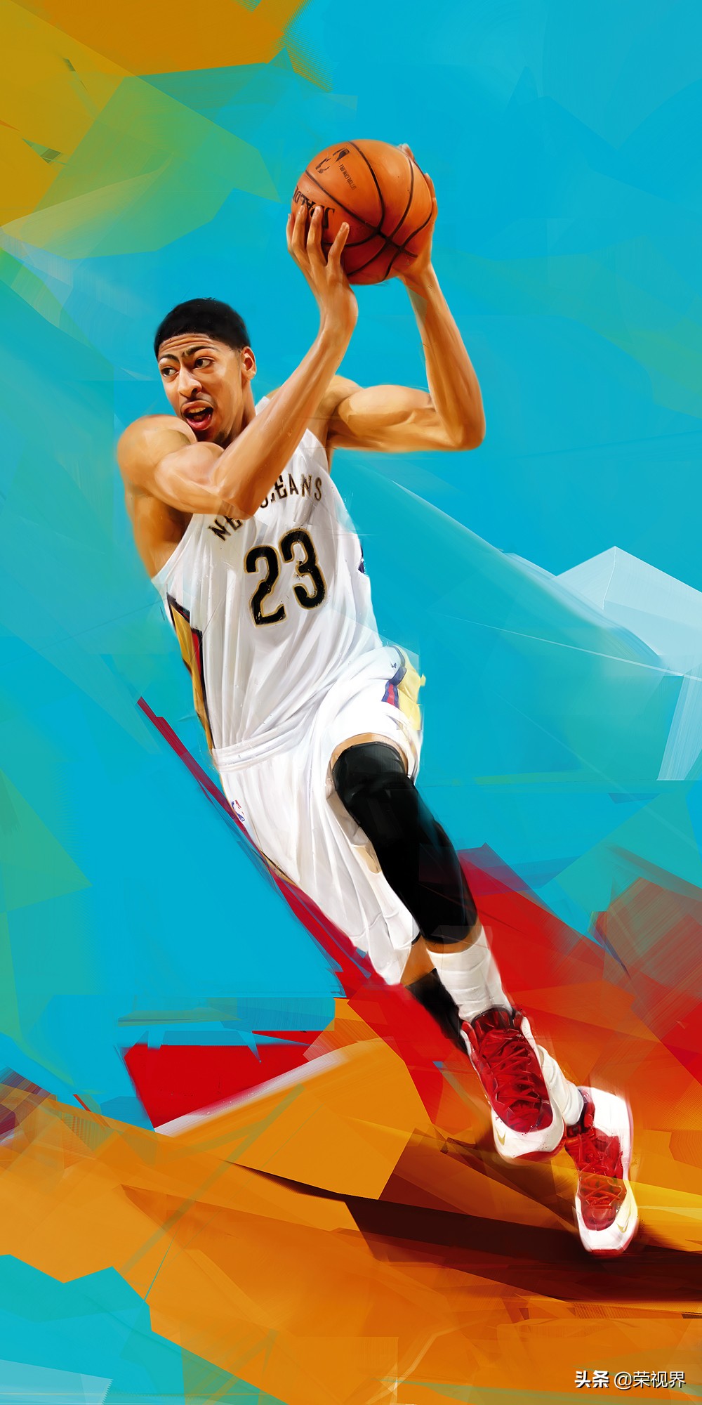 nbaai插画,nba球星插画设计