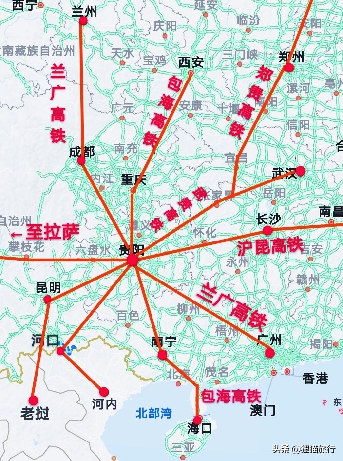 京贵高铁最新走向图,京贵铁路