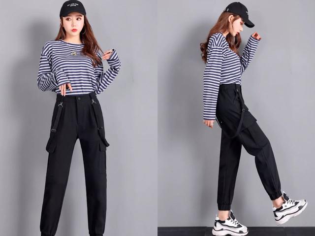 小个子九分哈伦裤今年最流行的,粗腿显瘦裤子哈伦裤