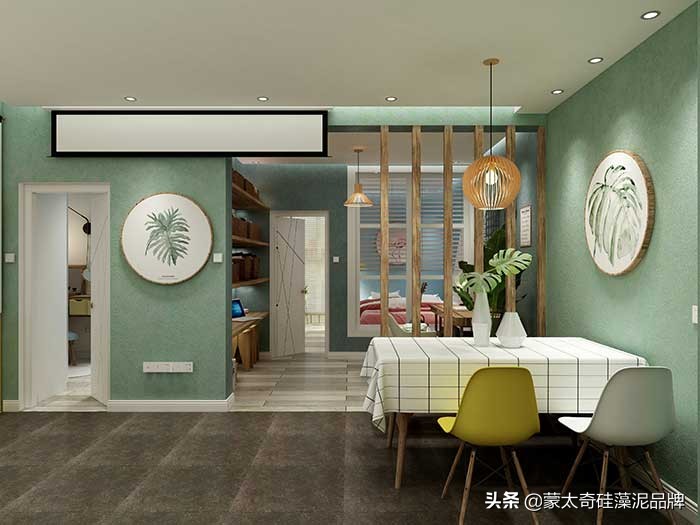 蒙太奇艺术涂料效果图,蒙太奇典彩艺术漆