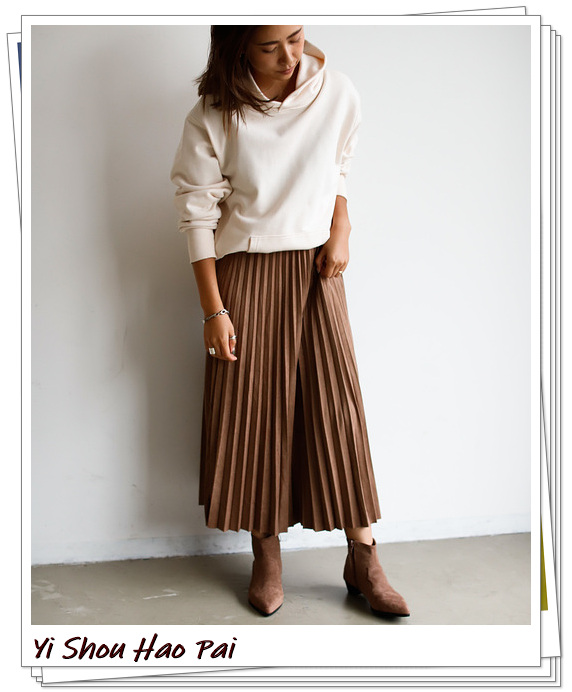 半身百褶裙的穿搭方法冬款,百褶半身裙穿搭秋冬小个子