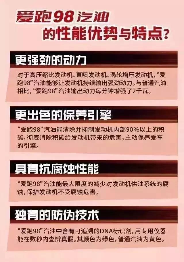 为什么说爱跑98品牌汽油,会给你不一样的开车感觉