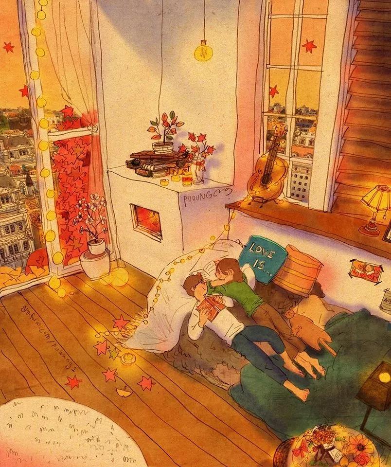 这些画也太甜了吧！！！看完只想谈！恋！爱