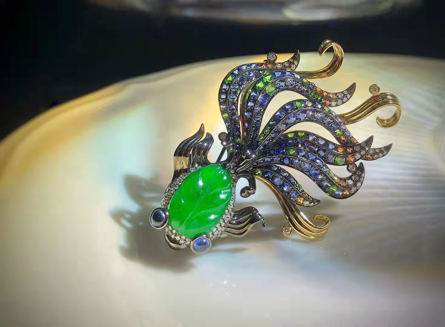 将鱼之美在首饰上完美演绎,宝诗龙仙气缭绕,国风首饰意境优美