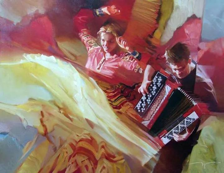 俄罗斯画家维克多风景油画,俄罗斯画家希施金的森林油画