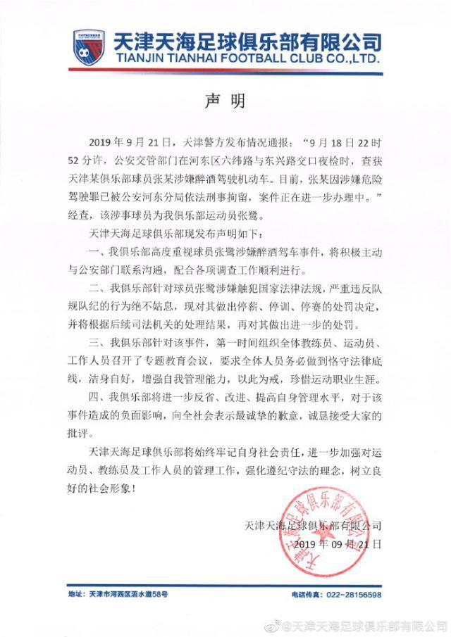 天津权健守门员张鹭去哪了,天津天海张鹭简介