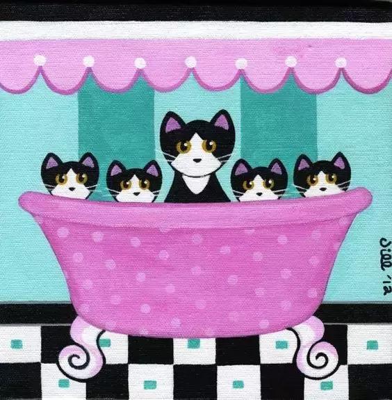 范画,动物创意水粉画教师范画8-10岁