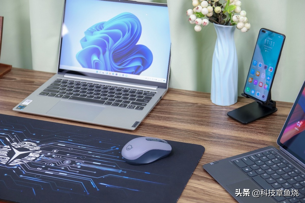 无声办公鼠标,联想双模无线蓝牙鼠标小新air测评