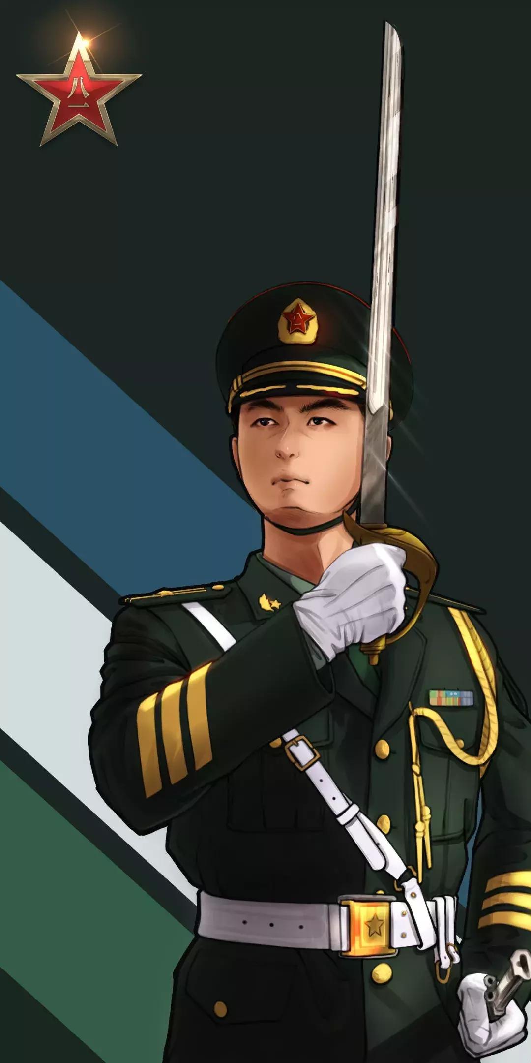 中国军人生日快乐,军人生日快乐动态图片