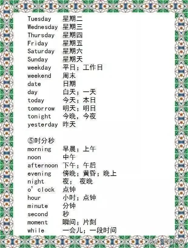 九年义务教育的英语,中考英语单词速记1800词