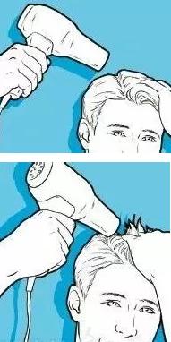 正常男士吹头发方法,男生怎样吹头发不会乱