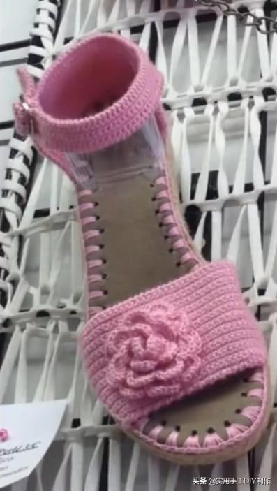 针织作品70款简约,手工针织凉鞋花样图