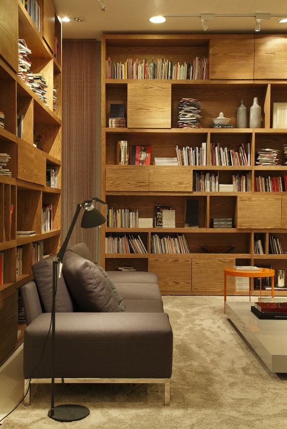 好看的书柜款式,13款高颜值书柜配色