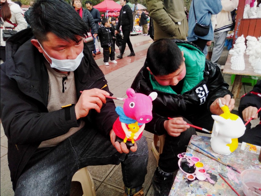 石膏diy绘画图片简单,diy染色石膏