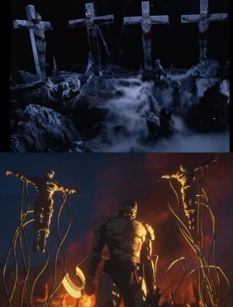 机动奥特曼赛文的帅气名场面,奥特曼中致敬迪迦片段