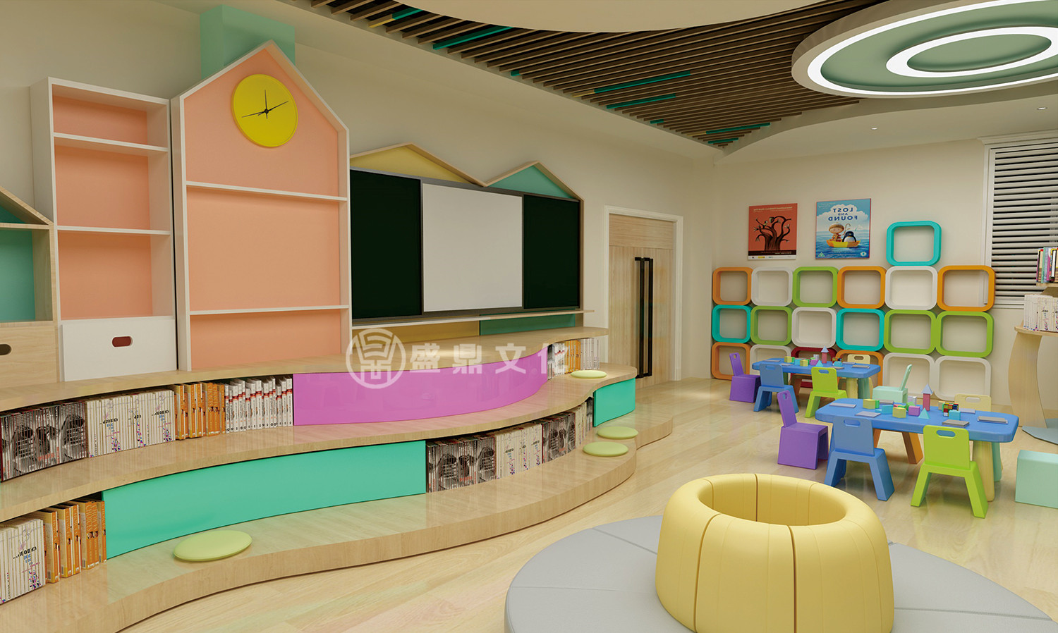 空间小的幼儿园教室设计,幼儿园烹饪教室设计平面效果图