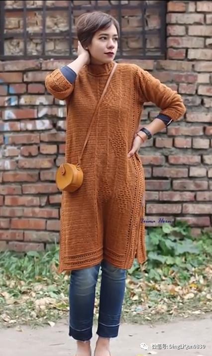 中老年人女冬季针织衫教程,针织中老年女装新款