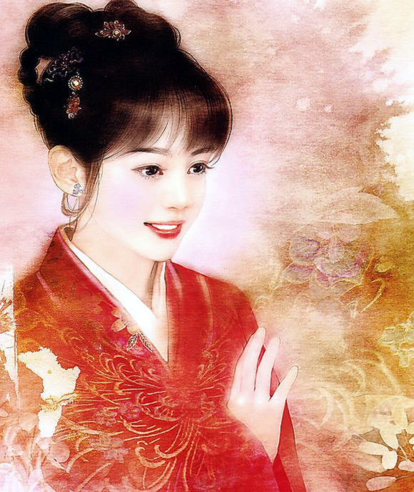 红颜如玉---德珍彩绘经典美女画