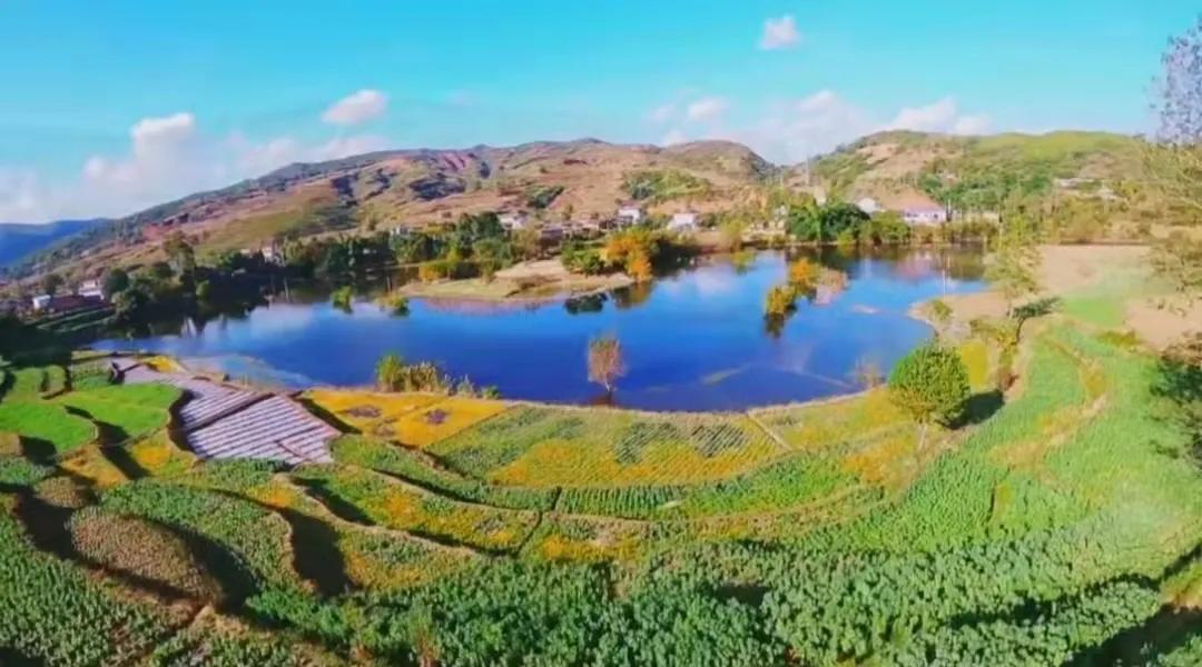 易门县的农村,易门县城附近山村