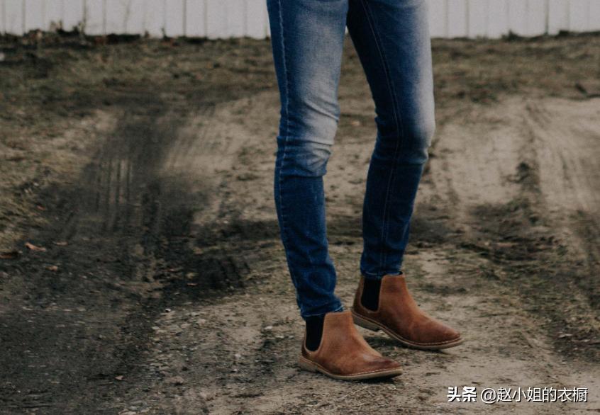 帅气中性切尔西靴,白色尖头切尔西靴