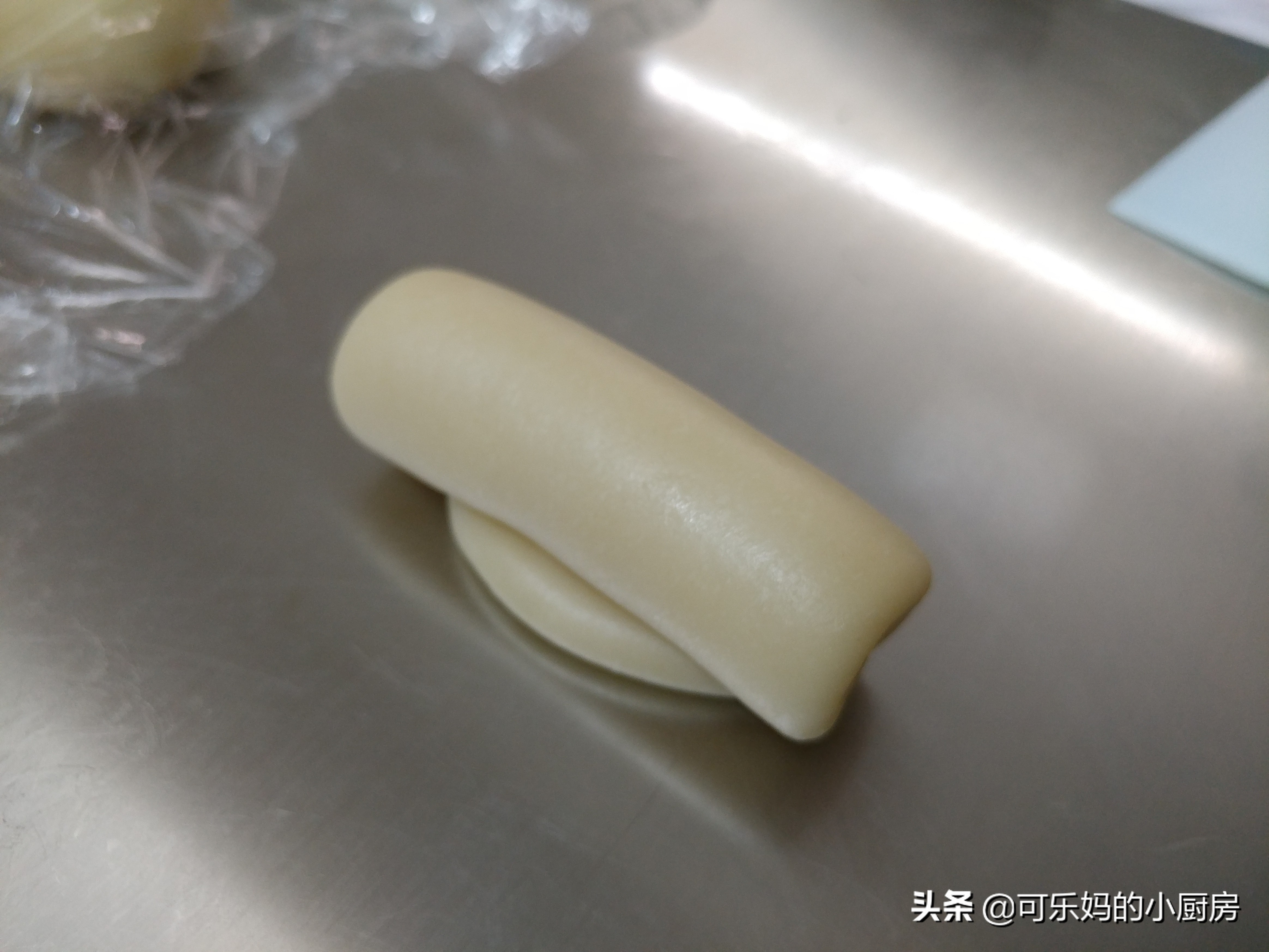 酥皮绿豆饼小吃,蛋挞皮酥皮绿豆饼