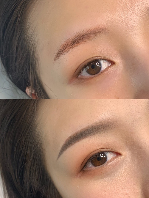 去纹绣店学纹眉需要了解什么,纹眉零结痂视频