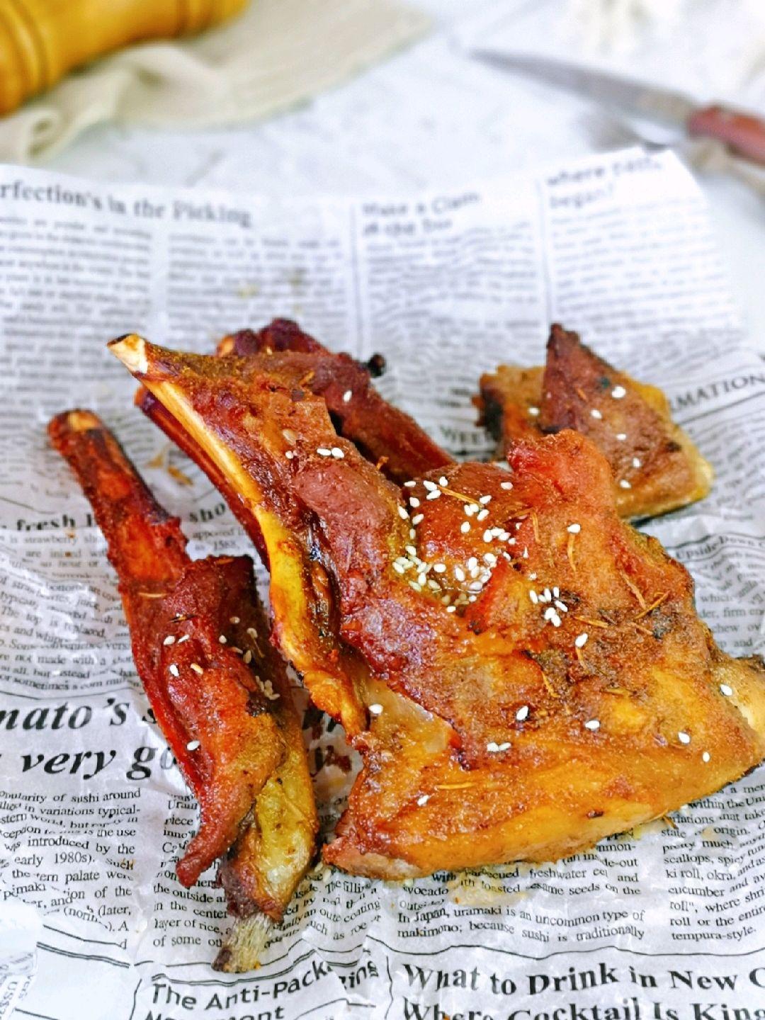 烤箱烤奥尔良味羊排视频教程,空气炸锅奥尔良烤羊排的家常做法