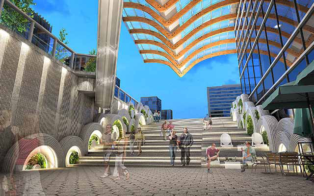 公园商场一体化设计,公园式商业街设计理念