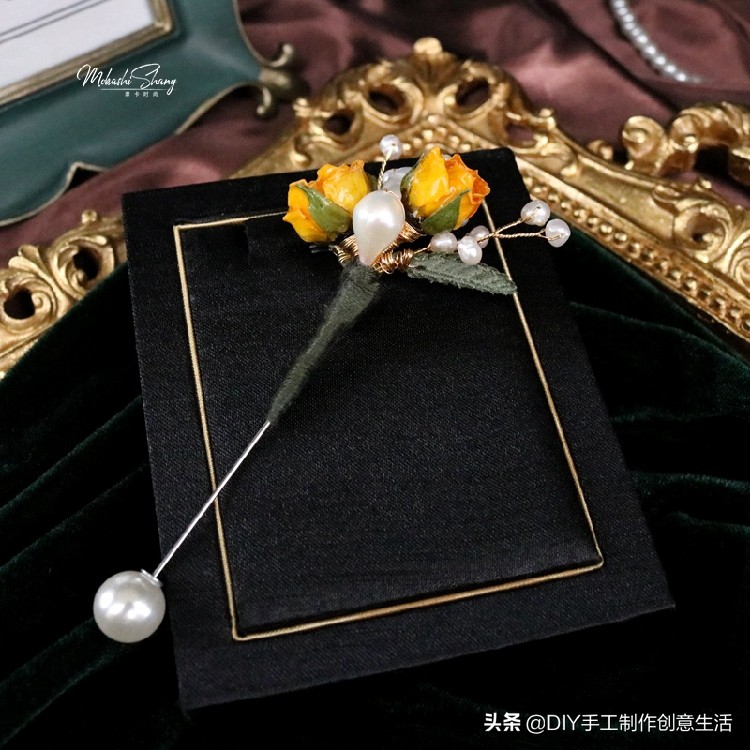 永生花首饰手工diy制作,制作永生花首饰