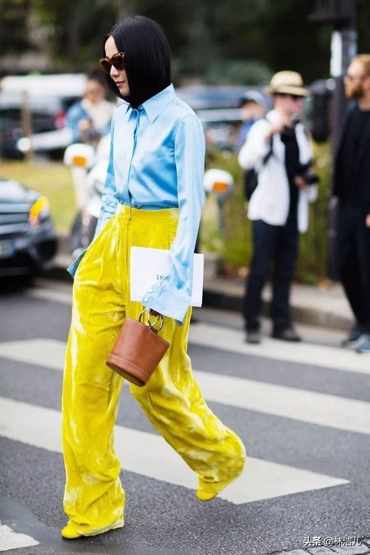 一年四季都是阔腿裤,四季都可穿的显瘦白色阔腿裤