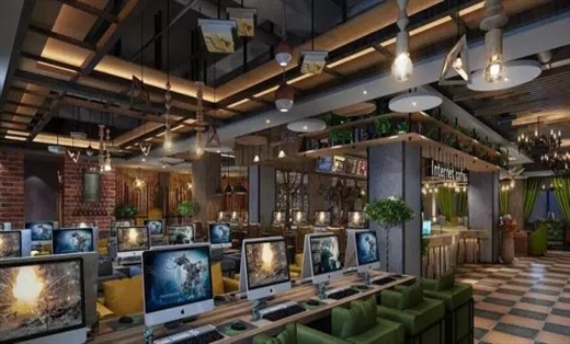 最新网咖装修风格,网咖装修极简风格