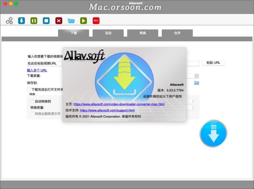 AllavsoftforMac,Mac视频*载下**器中文版