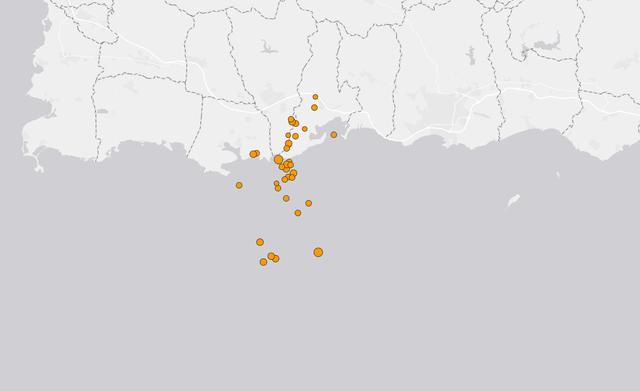 最近的5级地震事件,9小时内发生五次地震