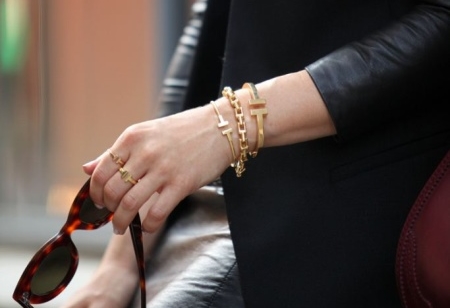 蒂芙尼手镯搭配手链,蒂芙尼tiffany有14k925银手链吗