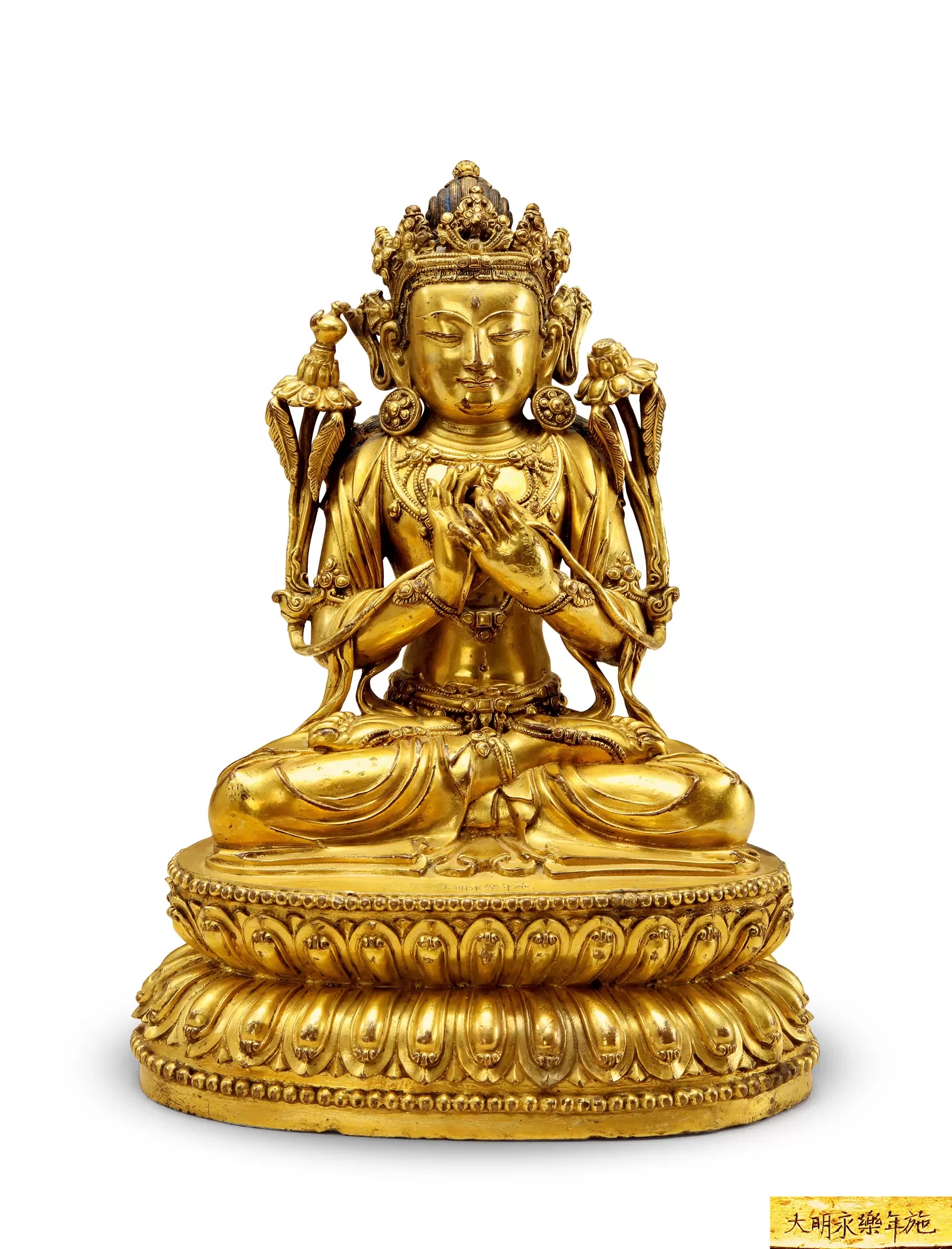 铜鎏金佛造像断代特征,古代金铜佛造像欣赏