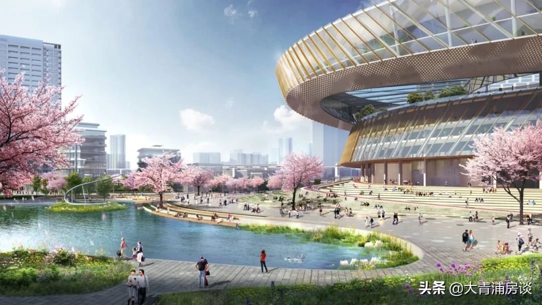 青浦新城中央商务区规划示意图,青浦新城商务区进展