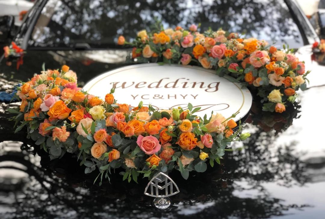 婚车最新花艺,适合新手的婚车花艺