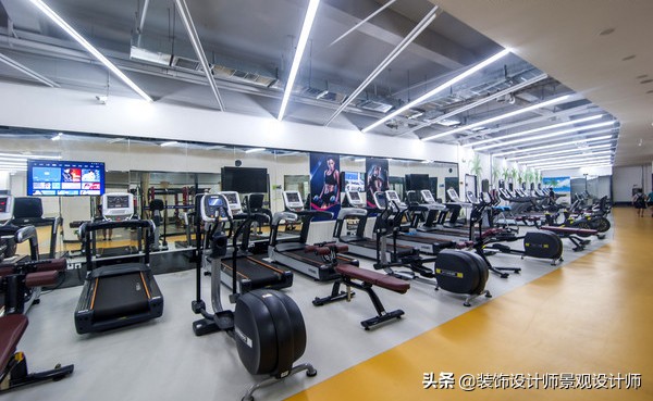 公司健身房设计效果图,书房健身房二合一设计效果图