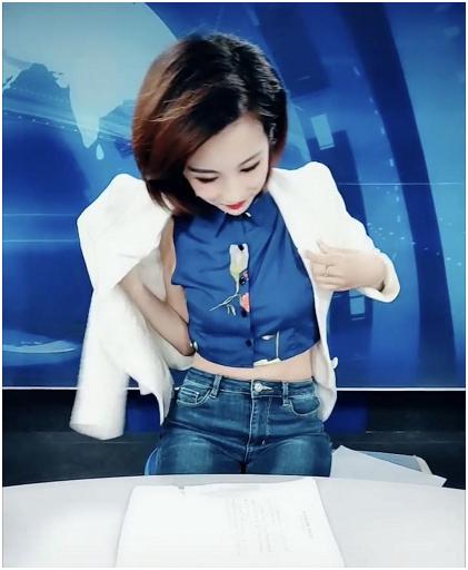 女主持人穿露脐装上台,女主持人穿露锁骨衣服