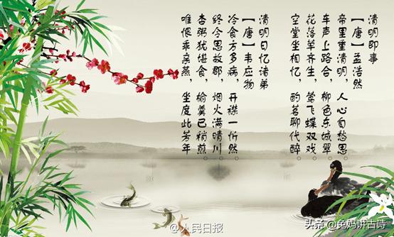 清明古诗大全50首图片,古诗大全300首杜牧清明