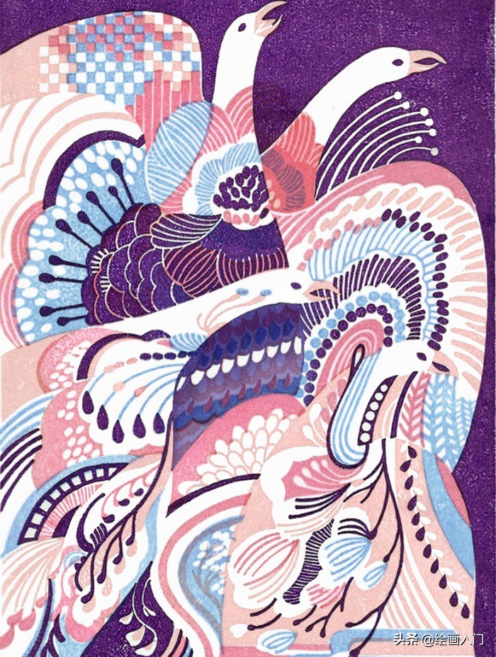 视觉冲击强的版画作品,单色版画种类作品欣赏